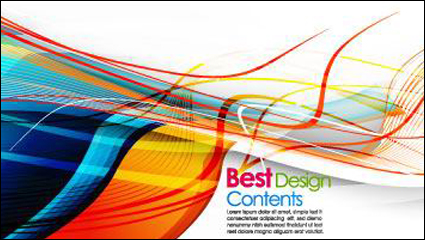 Bunte Streifen Hintergrund dynamische Vektor Material -2