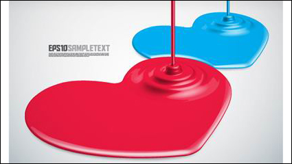 Farbe Tropf Form Design Hintergrund Vektor Material -2