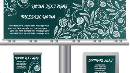 Lightbox Plakatwand Template-Design Vektor Material -2