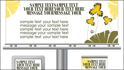Light-Box Plakatwänden Template-Design Vektor -1