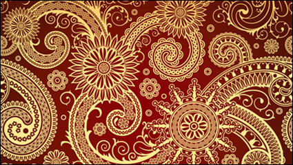 Exquisite klassischen Muster Vektor Material -3