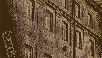 Die exquisite europäischen Stil Gebäude Dekoration Malerei 02 - Vektor-Material