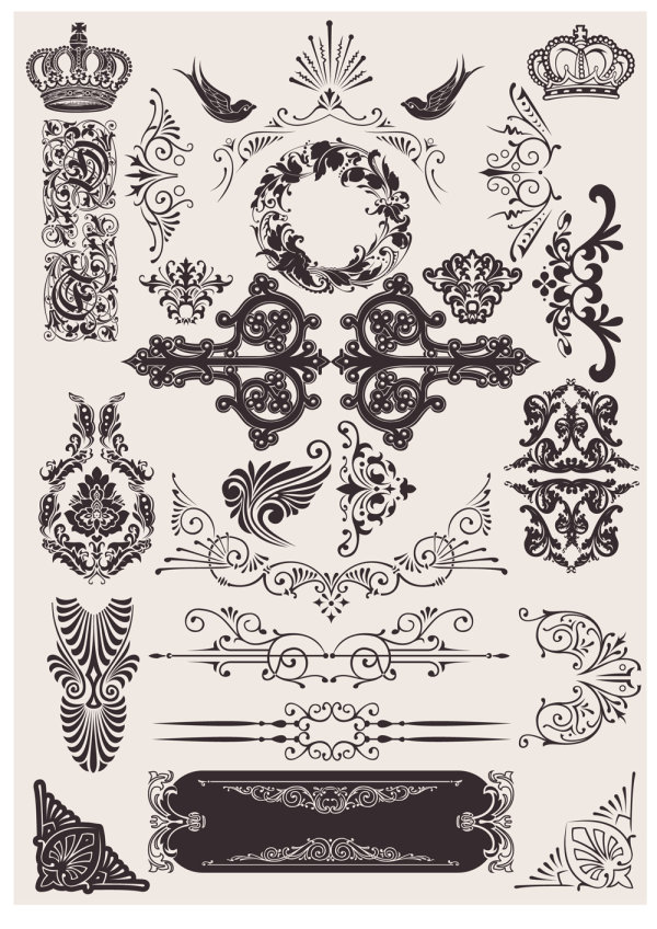 Exquisite dekoratives Muster Hintergrund 03 - Vektor Material