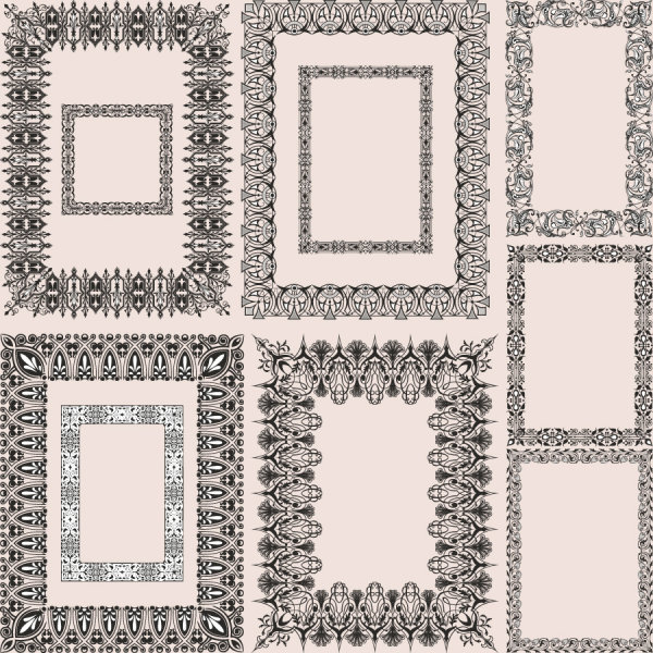 Europäische Muster Frame 01 - Vector