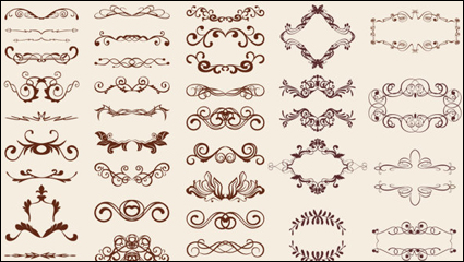 European-style Lochmuster 02 - Vektor Material