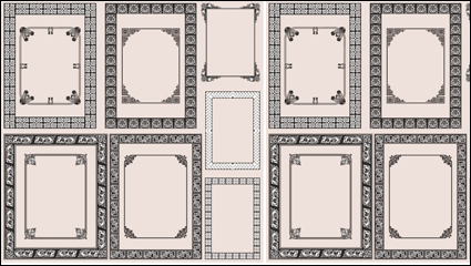 Feine Muster Grenze 04 - Vektor Material