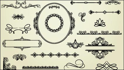 European-style Lochmuster 04 - Vektor Material