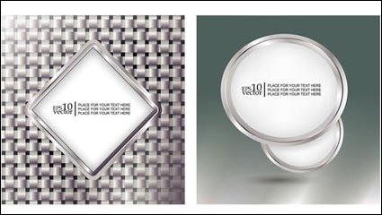 Metallic-Rahmen Vektor Material -2