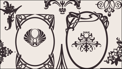 Exquisite dekoratives Muster Hintergrund 01 - Vektor
