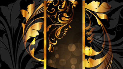 Gold-Muster Vektor Material -4