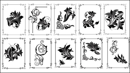 Feine Muster Frame 01 - Vektor