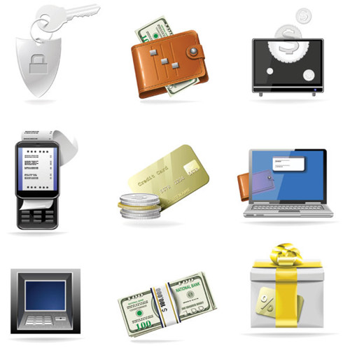 Kommerzielle Finanz-Symbol - Vektor-Material