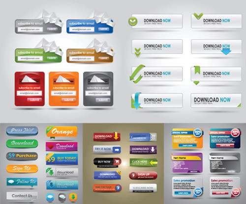 Web Design-Elemente Vektor Material