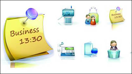 Business exquisite 3D-Vektor Material -2