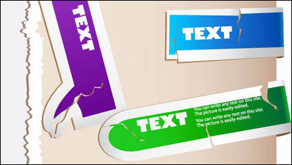 Fracture Textur Farbetiketten 01 - Vector