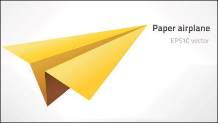 Paper Airplane Vektor-Material