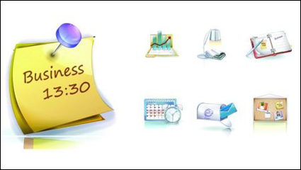 Anspruchsvolle 3D-Business-Symbol Vektor-Material -3