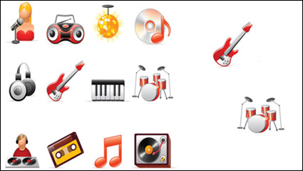 Musik-Symbol Vektor-Material