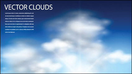Blauer Himmel und Wolken Vektor