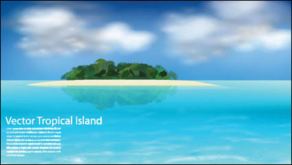 Sea Island Vektor-Material