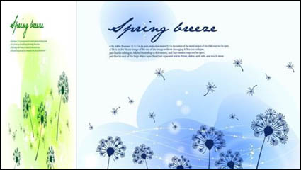 Der Wechsel der Jahreszeiten Landschaft Illustrator Vektor-Material -3