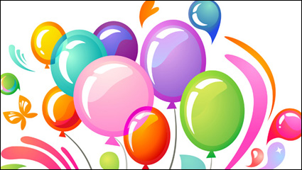 Multi farbigen Ballons Vektor