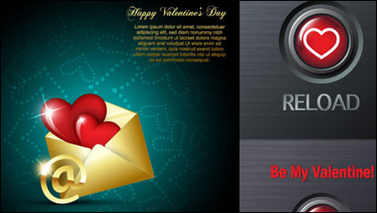 Valentinstag romantische Elemente - Vektor-Material