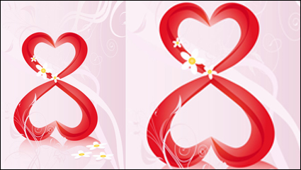 38 Frauentag Thema Vektor Material -2