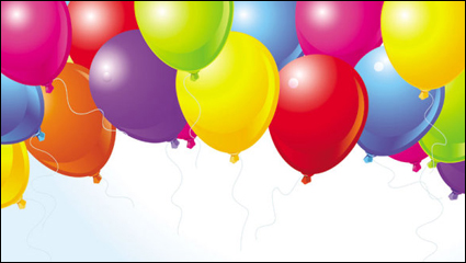Schön bunte Ballons 04 - Vektor
