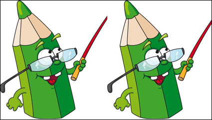 Cartoon Bleistift 03 - Vektor Material