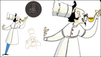 Cartoon Charaktere Koch 07 - Vektor Material