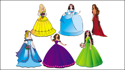 Schöne Prinzessin 04 - Vektor Material