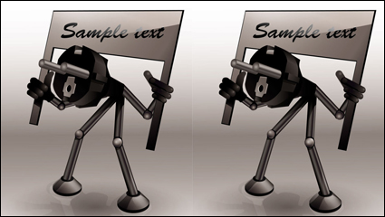 Cartoon-Stecker 05 - Vektor Material