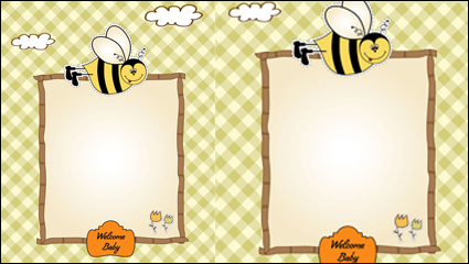 Cartoon Tiere Briefpapier 02 - Vektor
