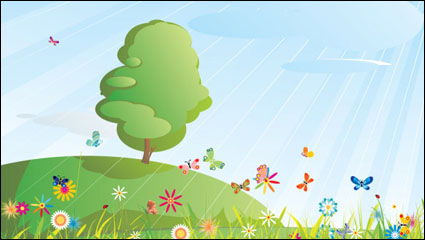 Sommer-Cartoon-Bilder 05 - Vektor