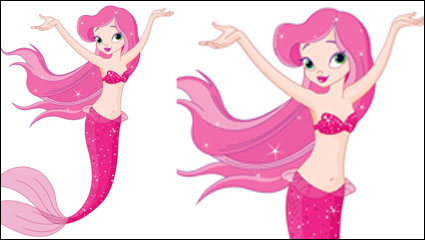 Cartoon Mermaid 03 - Vektor
