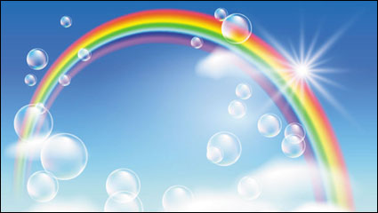 Karikatur-Regenbogen 04 - Vektor