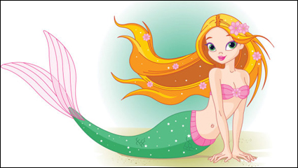 Cartoon Mermaid 02 - Vektor