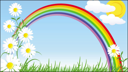 Karikatur-Regenbogen 03 - Vektor