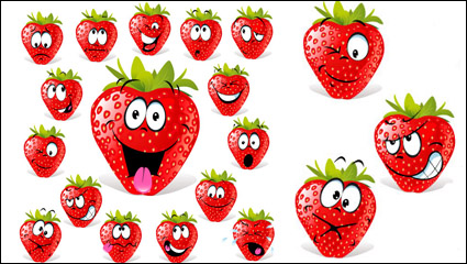 Cartoon Obst Ausdruck 03 - Vektor