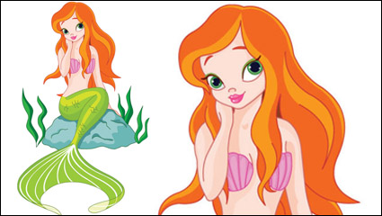 Cartoon Mermaid 01 - Vektor