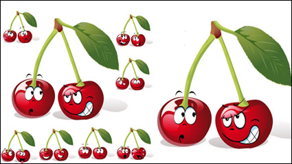 Cartoon Obst Ausdruck 05 - Vektor