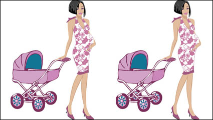 Cute Cartoon Mutter 02 - Vektor Material