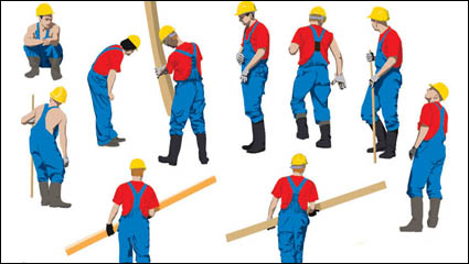 Vektor der Arbeitnehmer am Arbeitsplatz