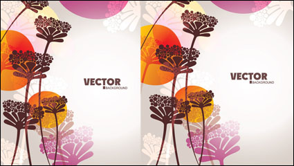 Schöne Blumen Vektor Material -4