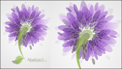 Fashion Blumen Vektor Material -3