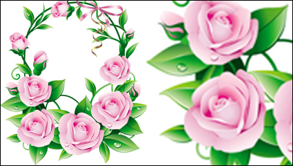 Schöne Blumen 05 - Vektor Material