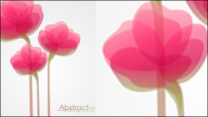 Fashion Blumen Vektor Material