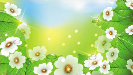 Schöne Blumen 04 - Vektor Material