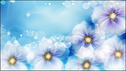 Fantasy Blumen unter der Sonne Vektor Material
